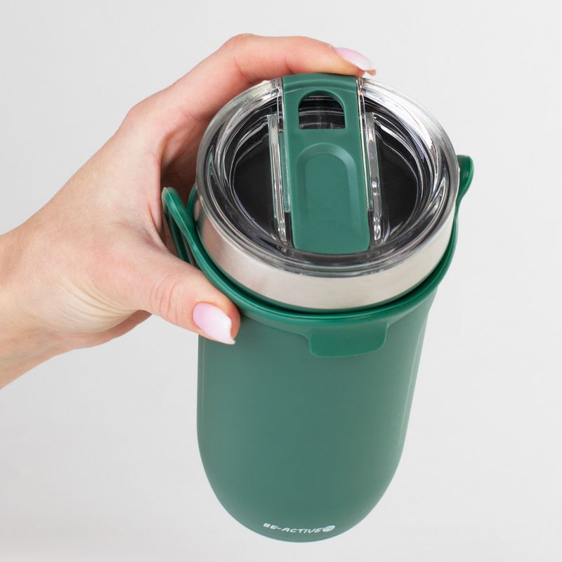 Kubek termiczny Be-active.pl termos na herbatę kawę zielony 550ml 1szt