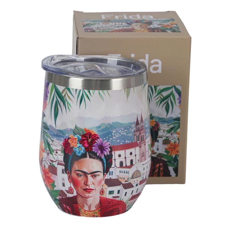 Kubek Termiczny Frida Mexican Art Red DUO stal nierdzewna kolorowy 330 ml 1 szt.
