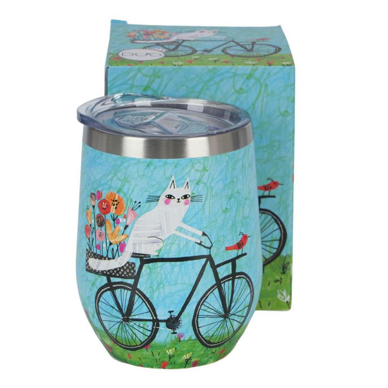 Kubek Termiczny Koci Świat Rower DUO stal nierdzewna kolorowy 330 ml 1 szt.