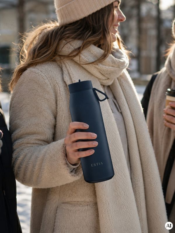 Kubek termiczny pulse indigo estia stal nierdzewna granatowy 800 ml 1 szt.