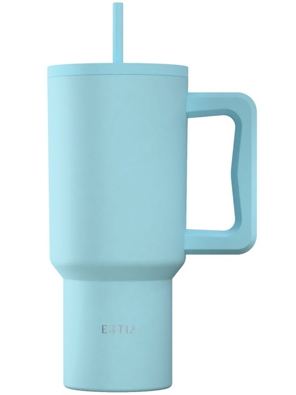 Kubek termiczny ze słomką arctic estia stal nierdzewna niebieski 900 ml 1 szt.