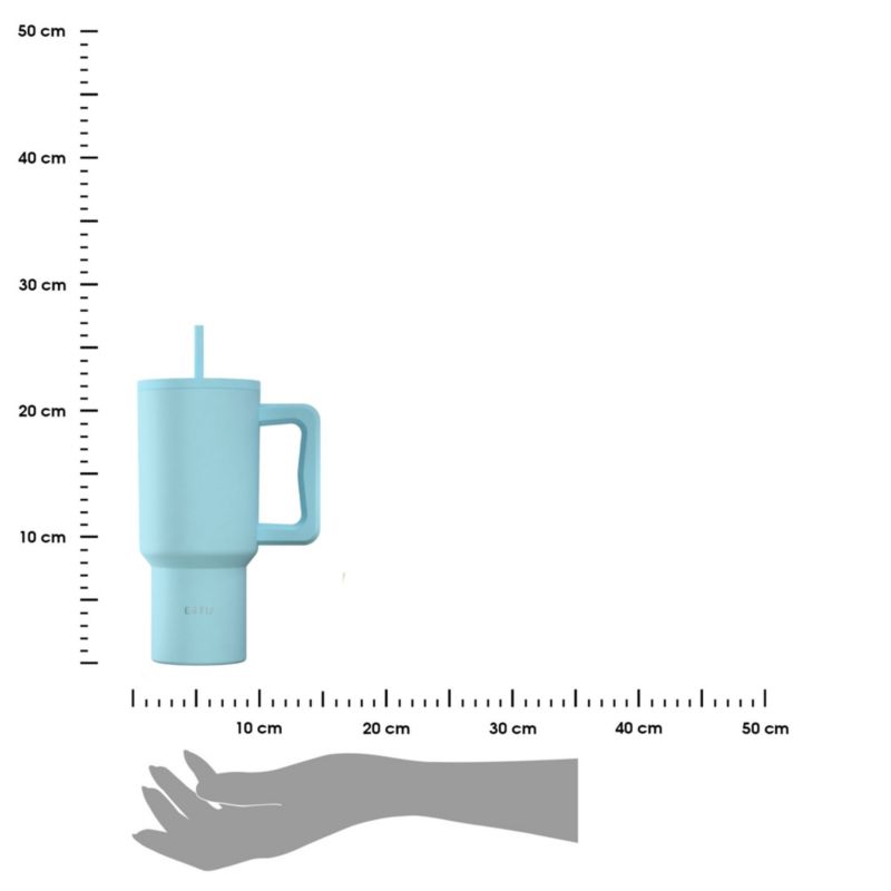 Kubek termiczny ze słomką arctic estia stal nierdzewna niebieski 900 ml 1 szt.