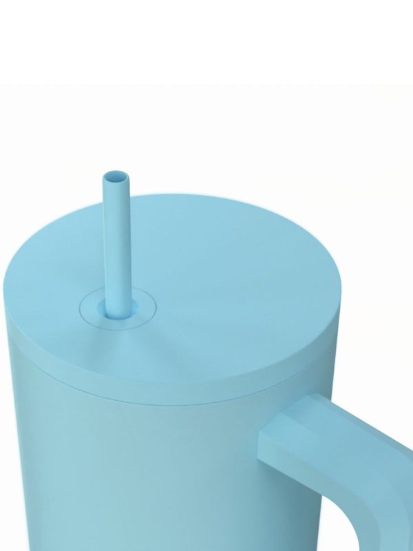 Kubek termiczny ze słomką arctic estia stal nierdzewna niebieski 900 ml 1 szt.