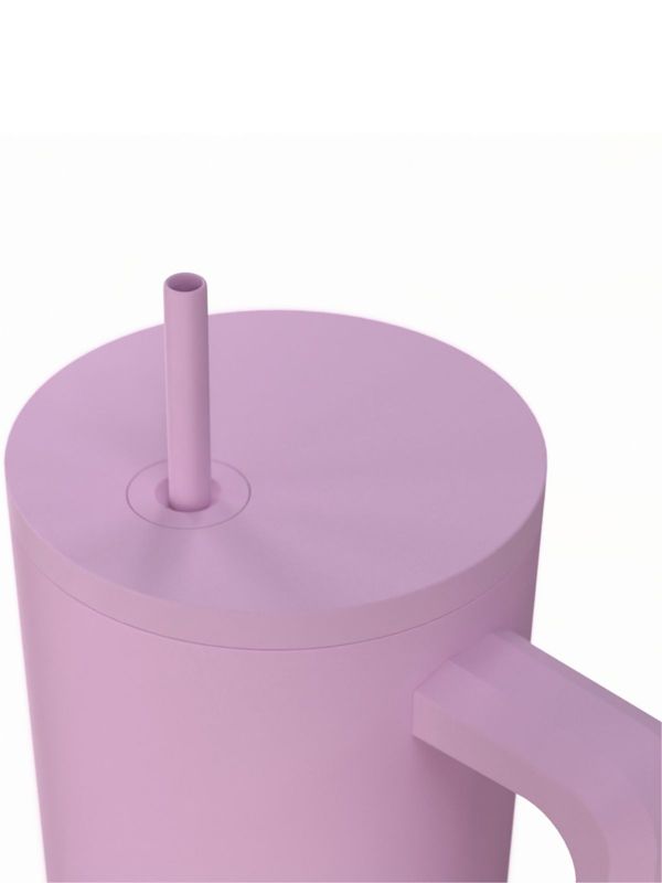 Kubek termiczny ze słomką lavender estia stal nierdzewna fioletowy 900 ml 1 szt.