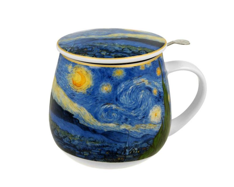 Kubek Van Gogh Starry Night DUO porcelanowy z zaparzaczem 430 ml 1 szt.