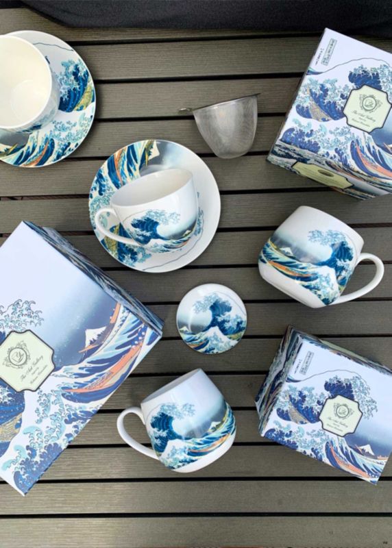 Kubek Wielka Fala DUO porcelanowy z zaparzaczem 430 ml 1 szt.
