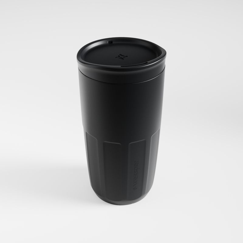 Kubek wielorazowy, Wessper B3 FIKA, do kawy, herbaty, na wynos, 400ml, czarny, 1szt.
