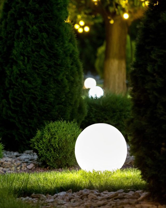 Kula ogrodowa LED Jocoy 50 cm Biały 1 szt.