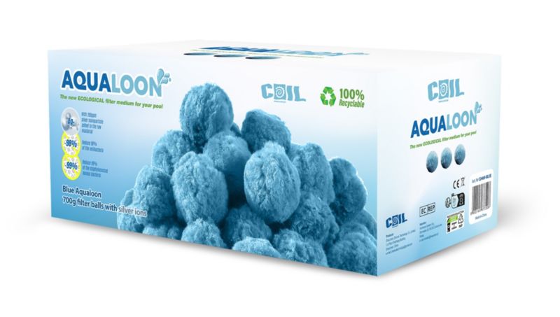 Kulki filtracyjne COIL do basenu pomp piaskowych 700g niebieskie AQUALOON 1 szt.