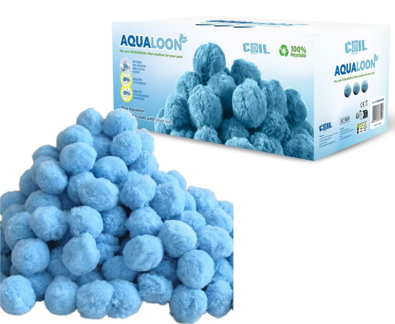 Kulki filtracyjne COIL do basenu pomp piaskowych 700g niebieskie AQUALOON 1 szt.