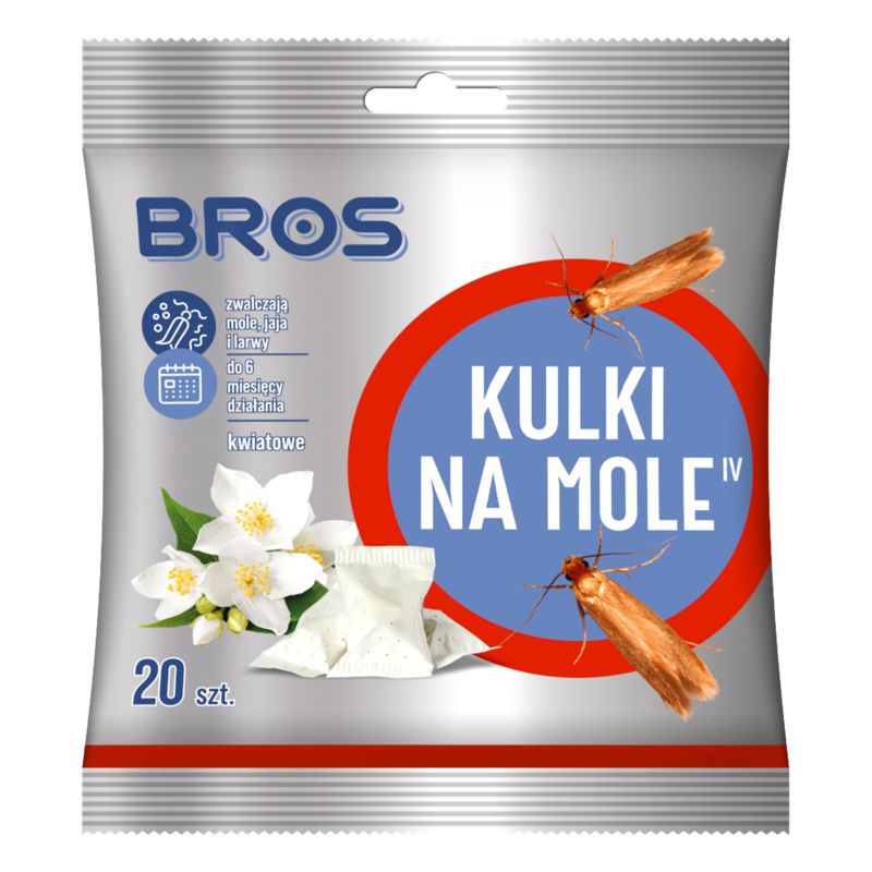 Kulki Na Mole Bros Zapach Kwiatowy Do Szaf 1 Opak.