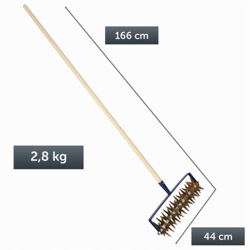 Kultywator KADAX Spulchniacz Gleby Opielacz Ręczny Obrotowy Z Podcinaczem 166cm 1szt.