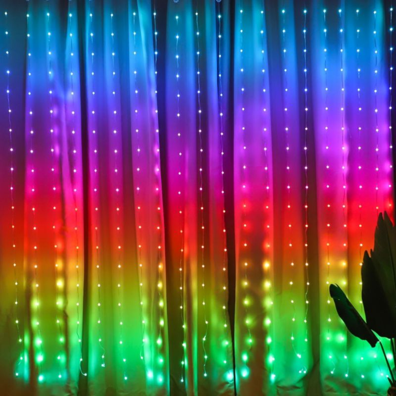 Kurtyna Ecolight Wizard Kulka 2X2M Rgb Oświetlenie Dekoracyjne 400Led 1 Szt