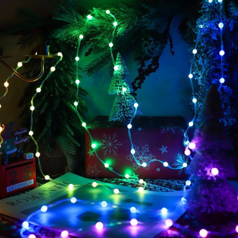 Kurtyna Ecolight Wizard Kulka 2X2M Rgb Oświetlenie Dekoracyjne 400Led 1 Szt