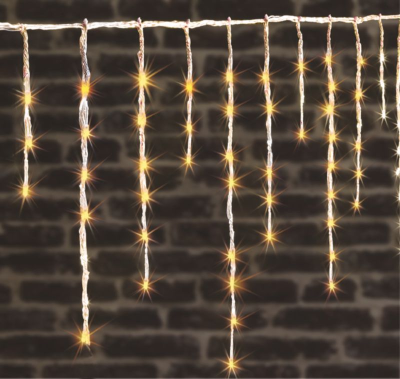 Kurtyna Świetlna Feeric Ciepła Biel PVC 600 LED 10 m 1 szt.