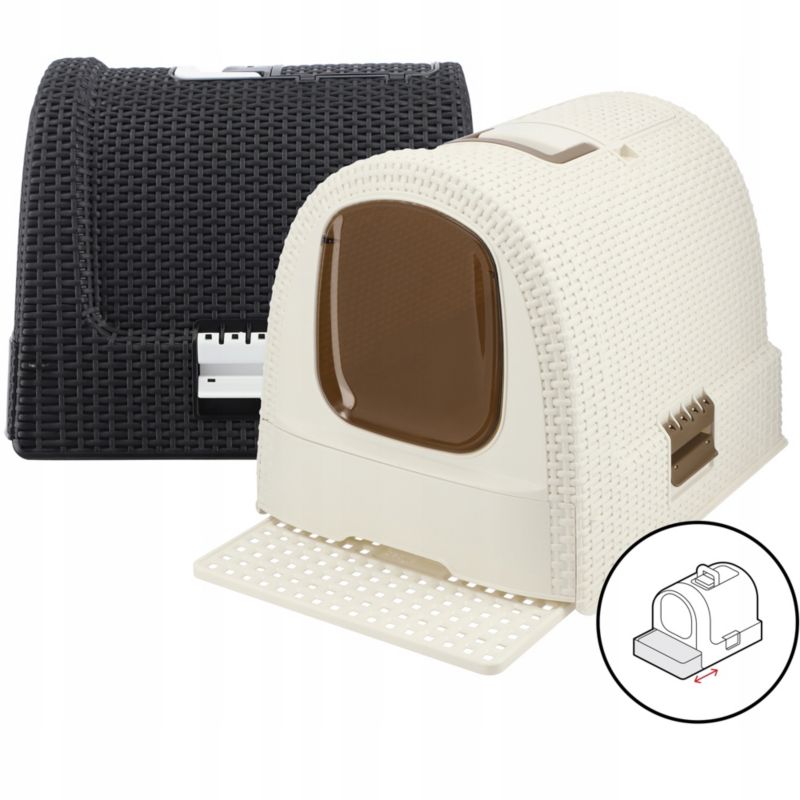 Kuweta dla kota Curver Pet Life + łopatka, beżowa