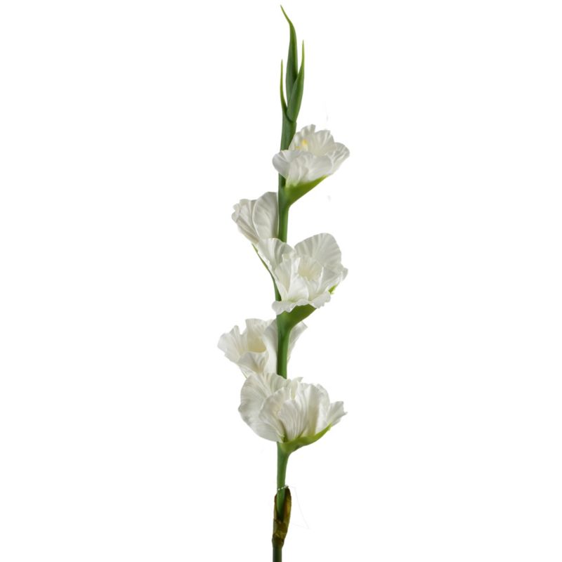 Kwiat Sztuczny Viridis Mieczyk 85cm Biały 1pc