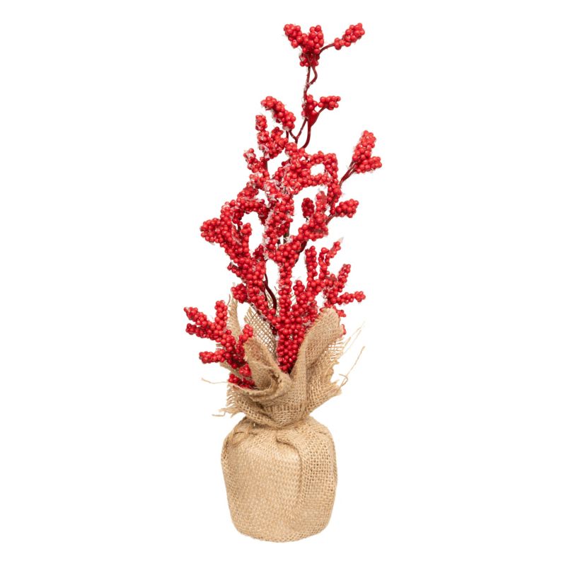 Kwiaty W Doniczne Atmosphera Czerwone Jutowe 38 cm 1 szt.