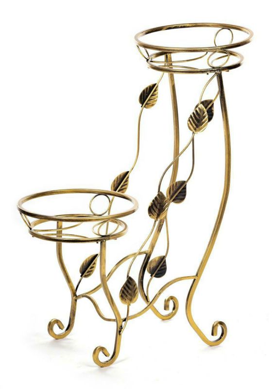 Kwietnik Dąstal Metalowy Złoty 50x25x70 cm 1 szt.