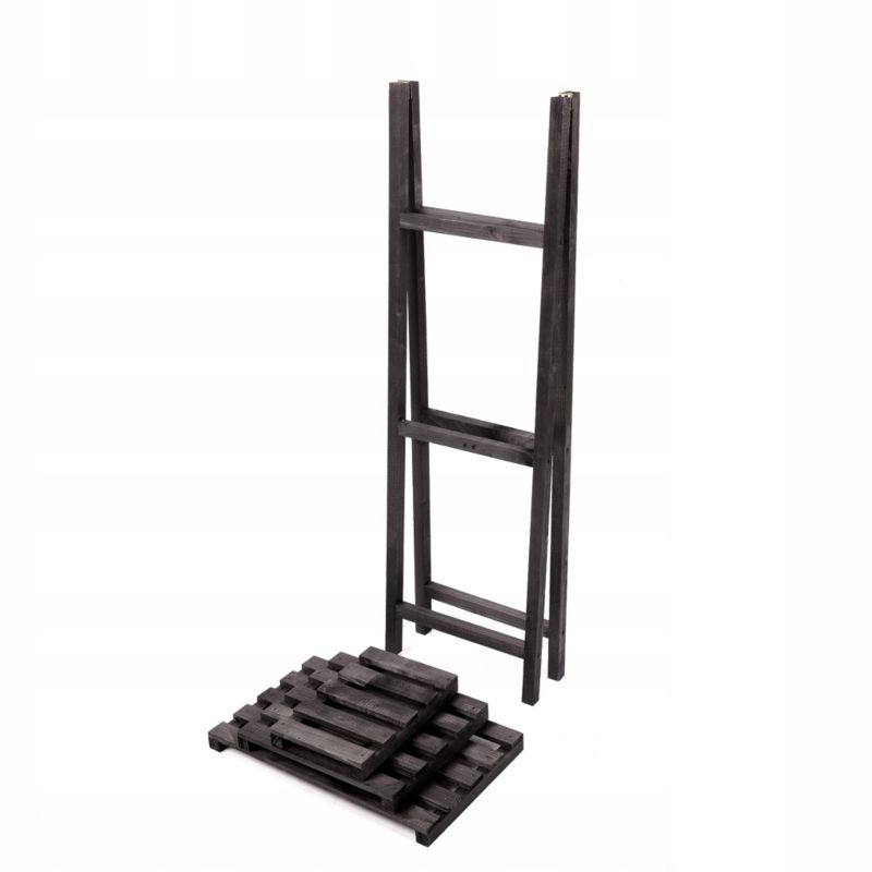 Kwietnik drewniany Eco Deco 114 cm wysokość 3 półki brązowy impregnowany 1 szt.