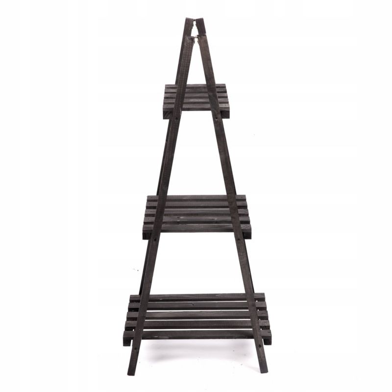 Kwietnik drewniany Eco Deco 114 cm wysokość 3 półki brązowy impregnowany 1 szt.
