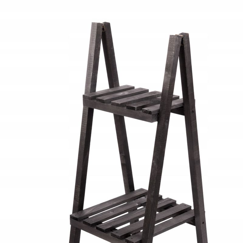 Kwietnik drewniany Eco Deco 114 cm wysokość 3 półki brązowy impregnowany 1 szt.