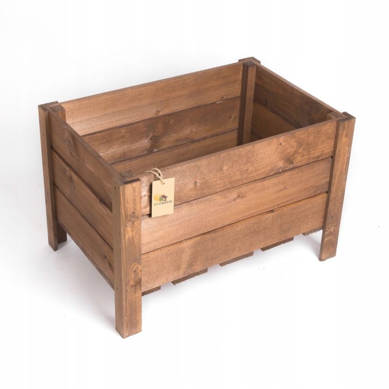 Kwietnik drewniany Eco Deco 60 cm długość brązowy impregnowany drewno świerkowe 1 szt.
