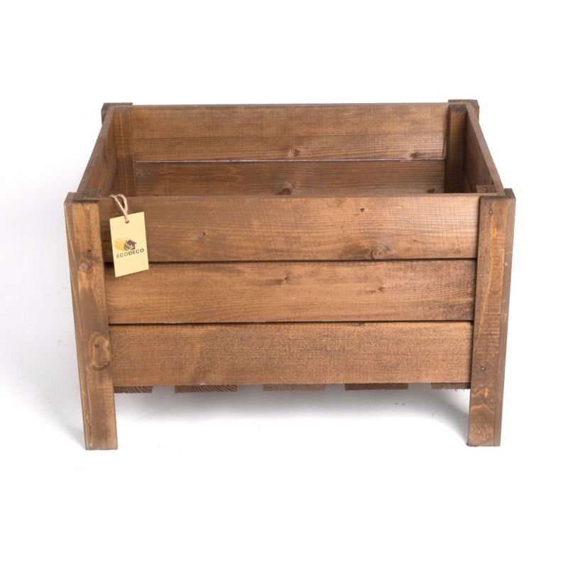 Kwietnik drewniany Eco Deco 60 cm długość brązowy impregnowany drewno świerkowe 1 szt.