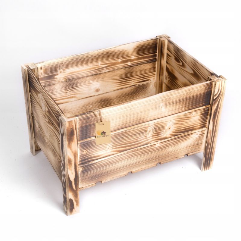 Kwietnik drewniany Eco Deco 60 cm długość impregnowany drewno świerkowe odporność na warunki atmosferyczne 1 szt.
