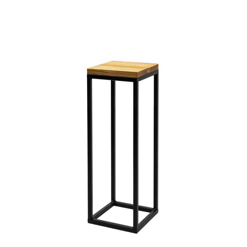 Kwietnik Laval S 19 x 19 x 62 cm czarny dąb