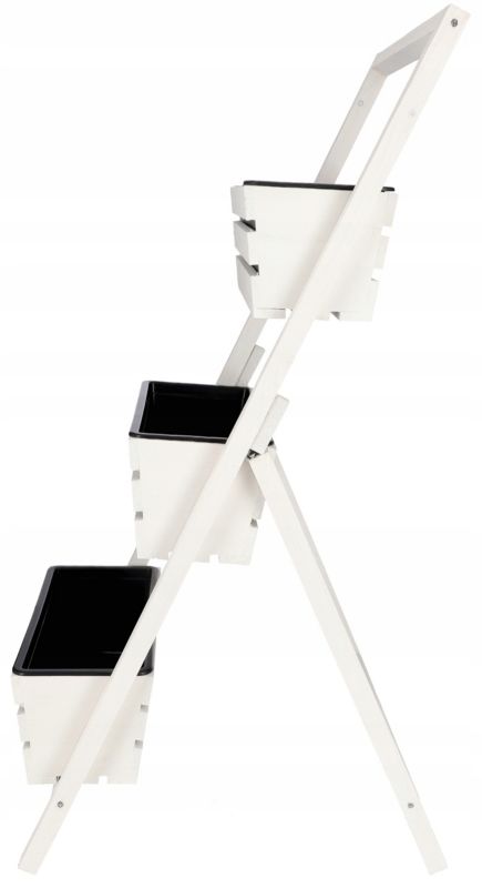 Kwietnik ogrodowy KOTARBAU drewniany z wkładem biały 105 cm 1 szt.