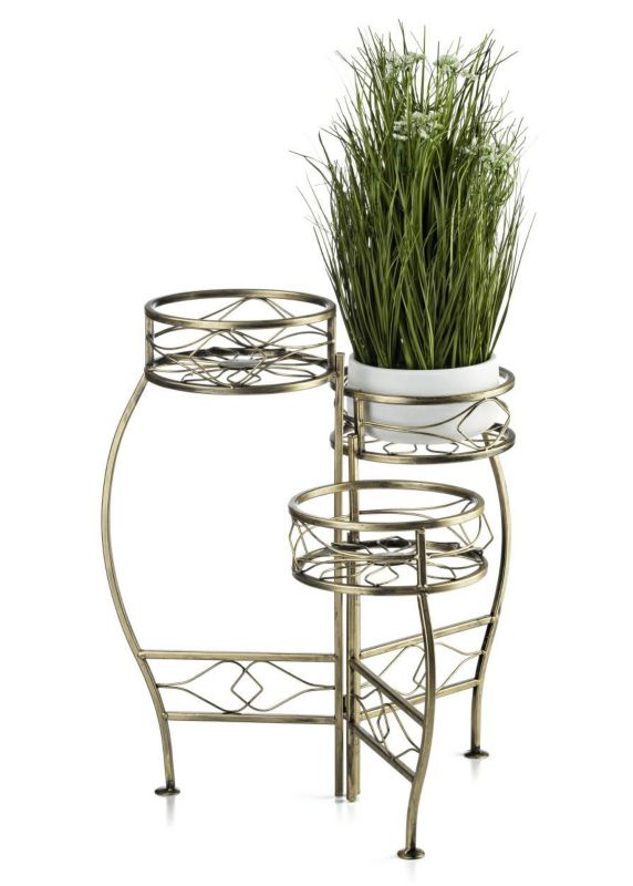 Kwietnik stojący Dąstal metalowy potrójny 62x56x20 cm 1 szt.