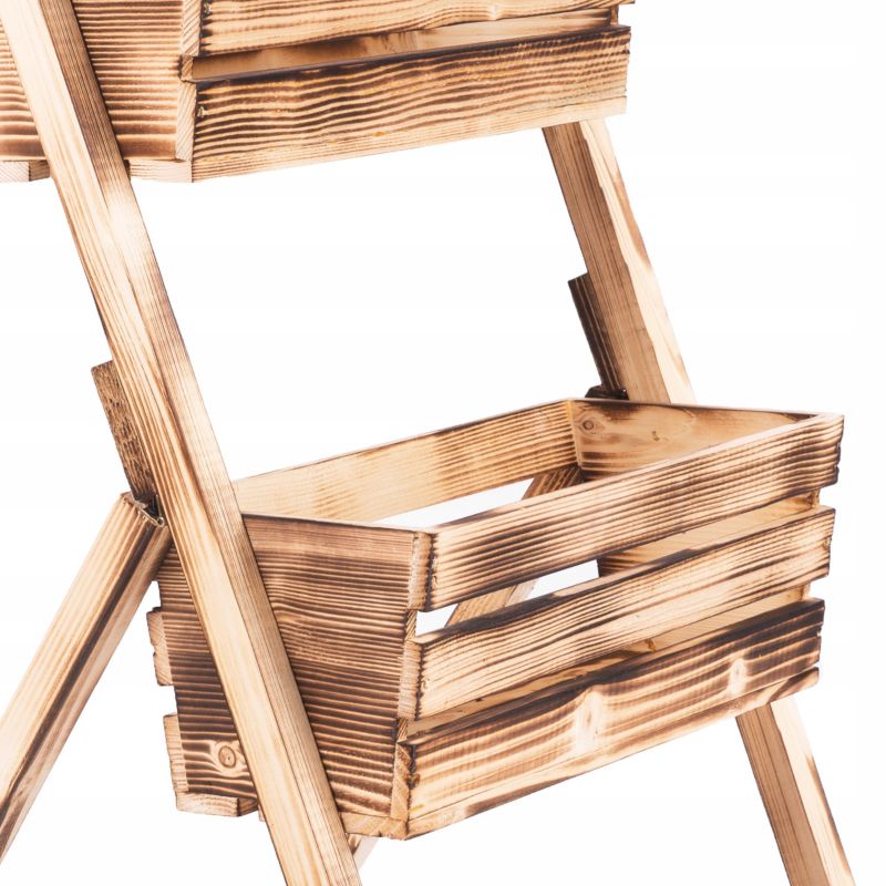 Kwietnik stojący Eco Deco 110 cm wysokość opalany kaskadowy 3 rzędy 1 szt.