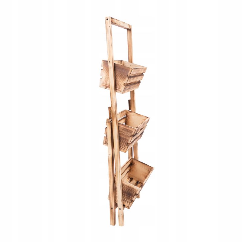 Kwietnik stojący Eco Deco 110 cm wysokość opalany kaskadowy 3 rzędy 1 szt.