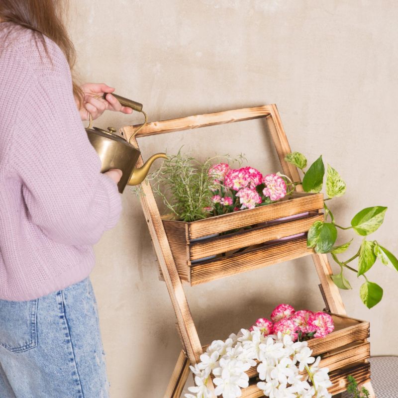 Kwietnik stojący Eco Deco 110 cm wysokość opalany kaskadowy 3 rzędy 1 szt.