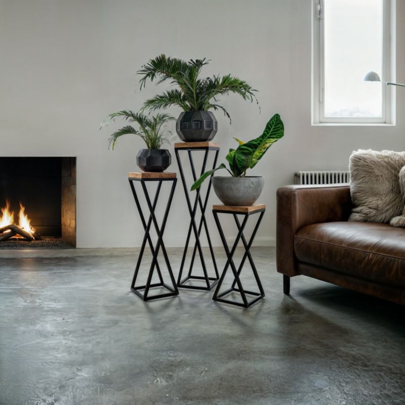 Kwietnik Your Loft Design Black Oak 19x19x62 Vichy S 1szt.