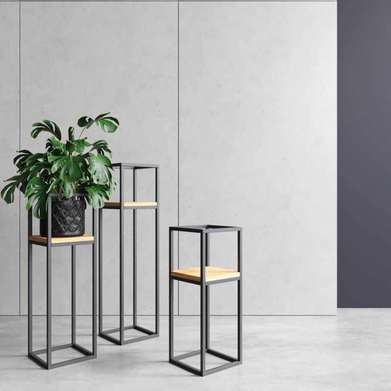 Kwietnik Your Loft Design Black Oak 22x22x60 Anet S 1szt.