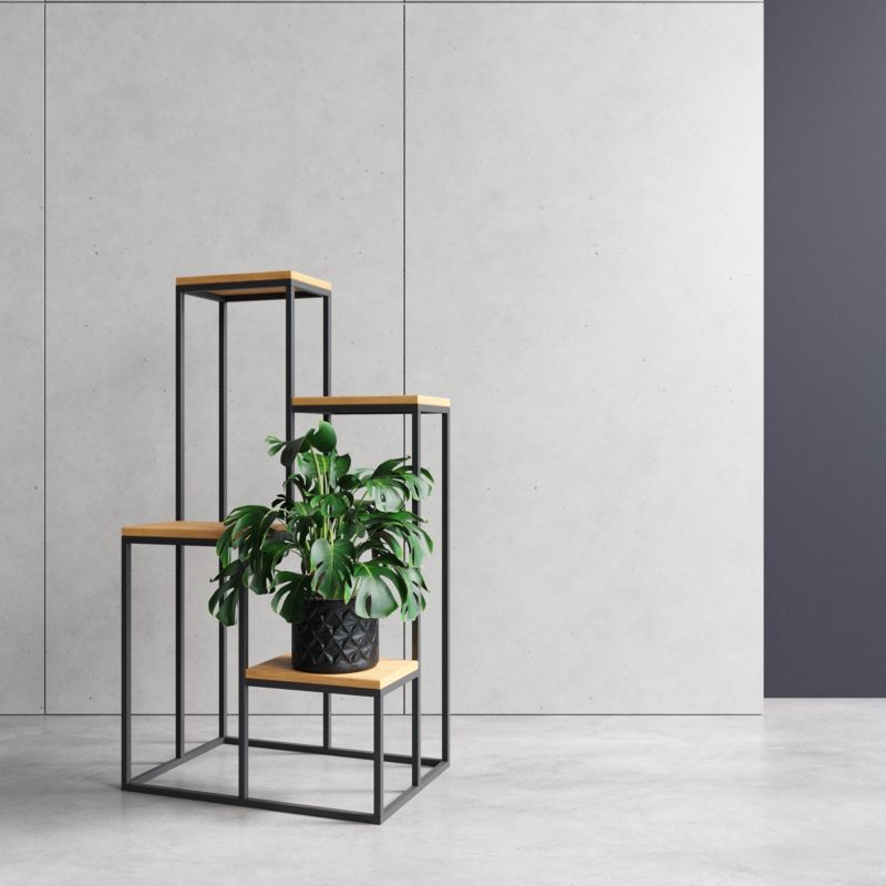 Kwietnik Your Loft Design Black Oak 40x40x112 Tuluza L 1szt.