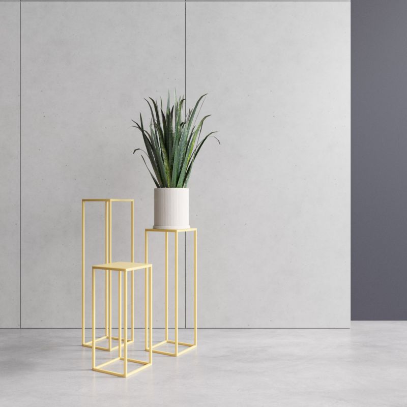 Kwietnik Your Loft Design Gold 19x19x77 Evron L 1szt.
