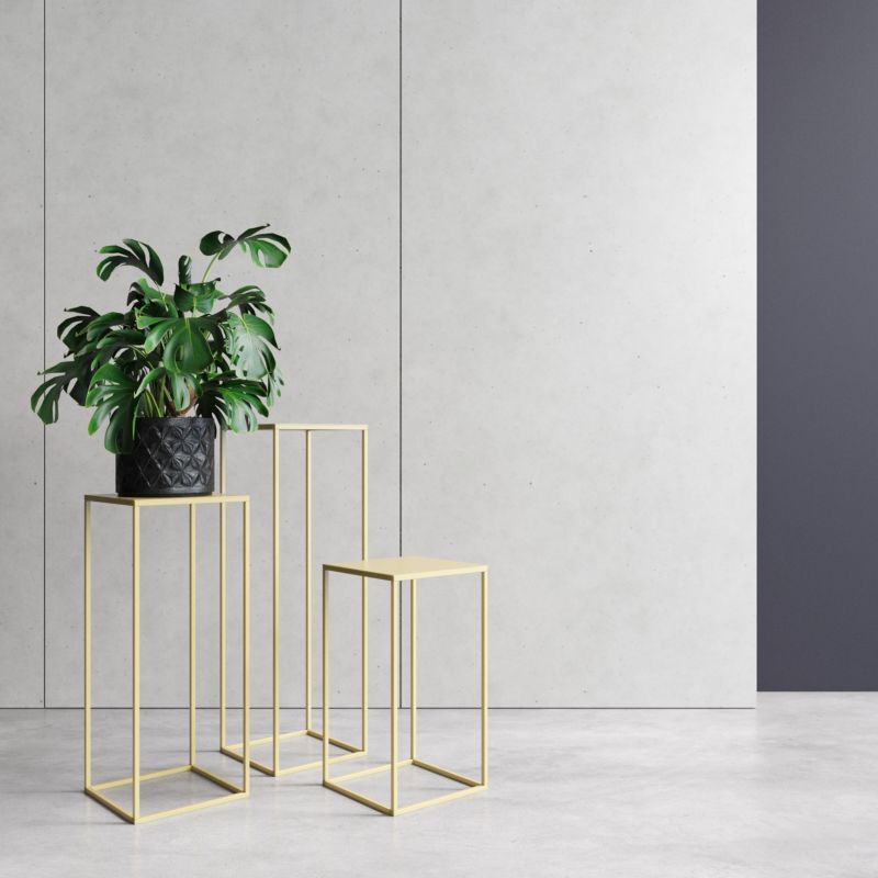 Kwietnik Your Loft Design Gold 25x25x47 Brest S 1szt.