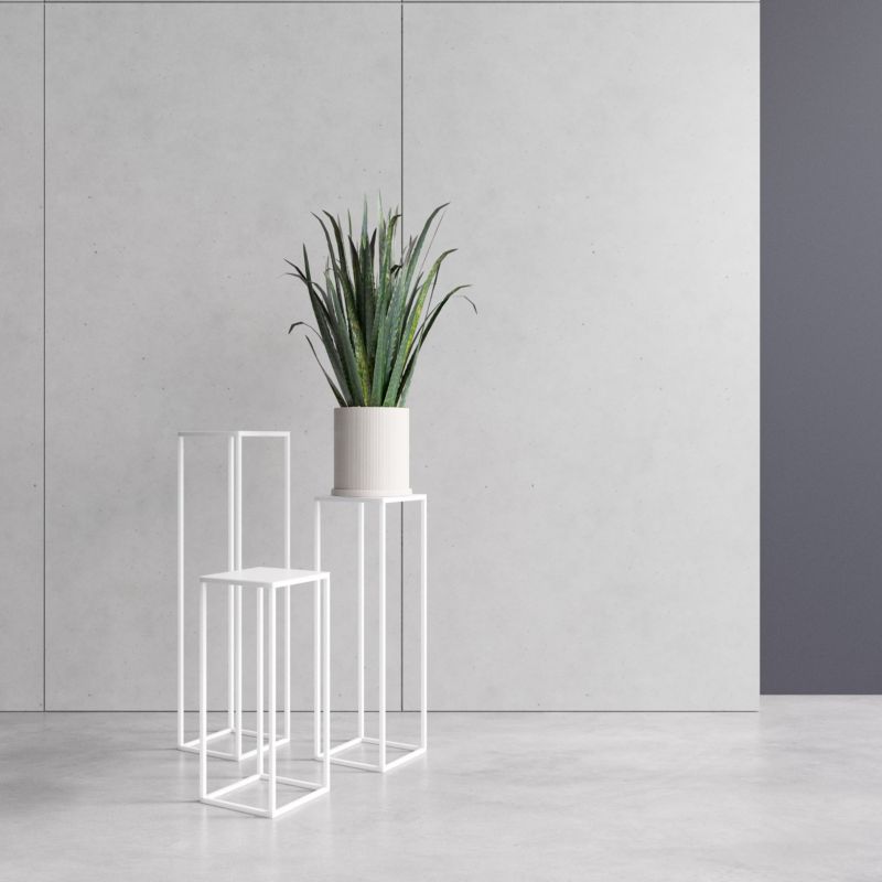 Kwietnik Your Loft Design  White 19x19x77 Evron L 1szt.
