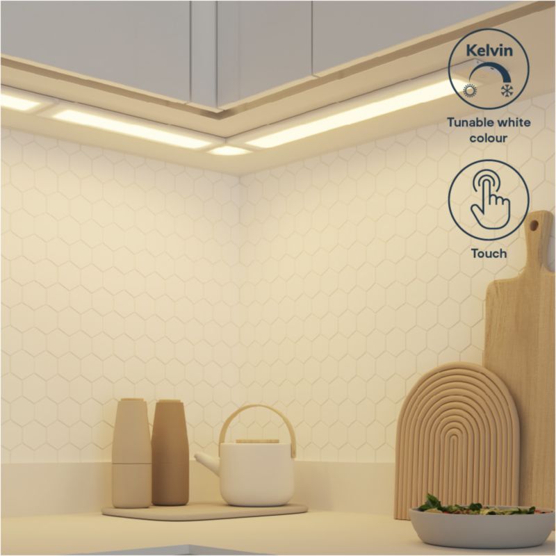 Łącznik kątowy do oświetlenia podszafkowego GoodHome Fidalgo
