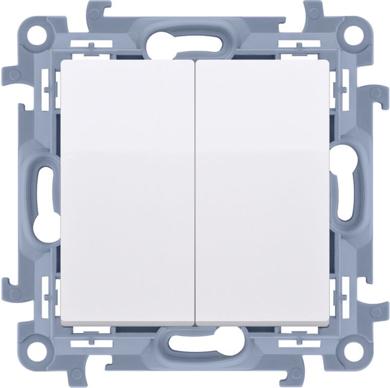 Łącznik podwójny Kontakt-Simon S10 biały