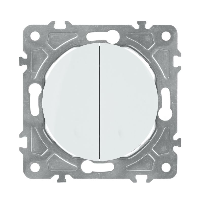 Łącznik schodowy podwójny DPM Solid Oval biały
