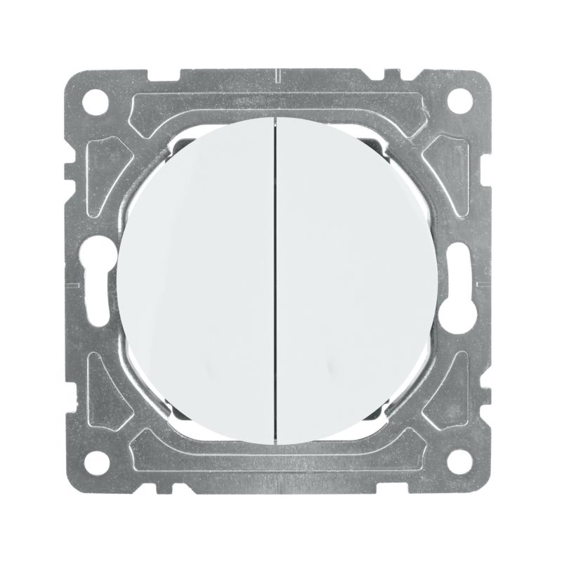 Łącznik schodowy podwójny DPM Solid Oval biały