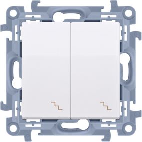 Łącznik schodowy podwójny Kontakt-Simon S10 biały