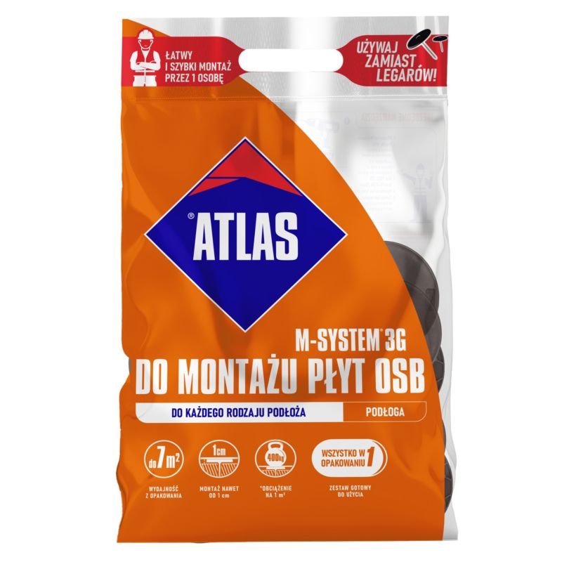 Łączniki do mocowania płyt na podłogach M-System Atlas 3G L 110