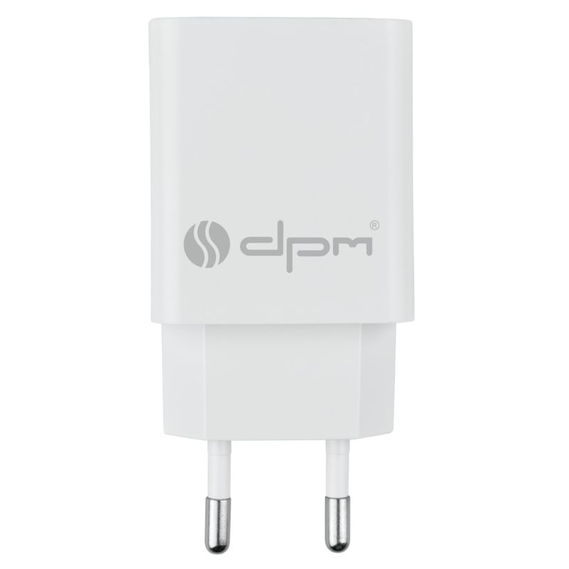 Ładowarka sieciowa DPM Solid 1 x USB 1 A biała