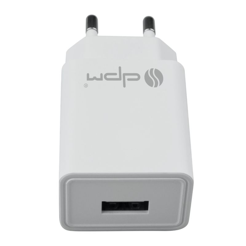 Ładowarka sieciowa DPM Solid 1 x USB 1 A biała