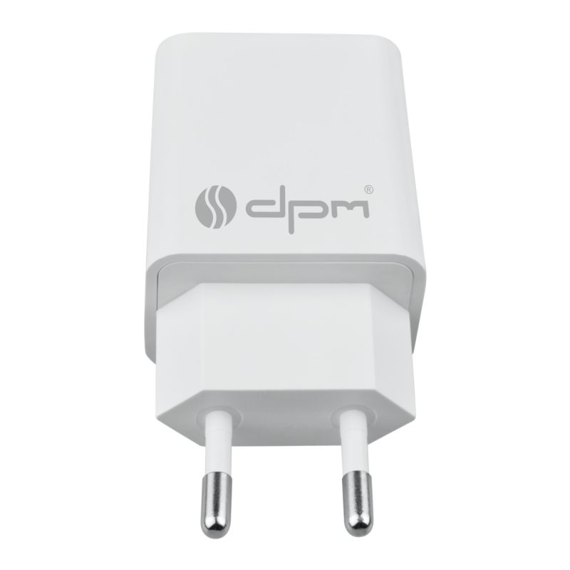 Ładowarka sieciowa DPM Solid 1 x USB 1 A biała